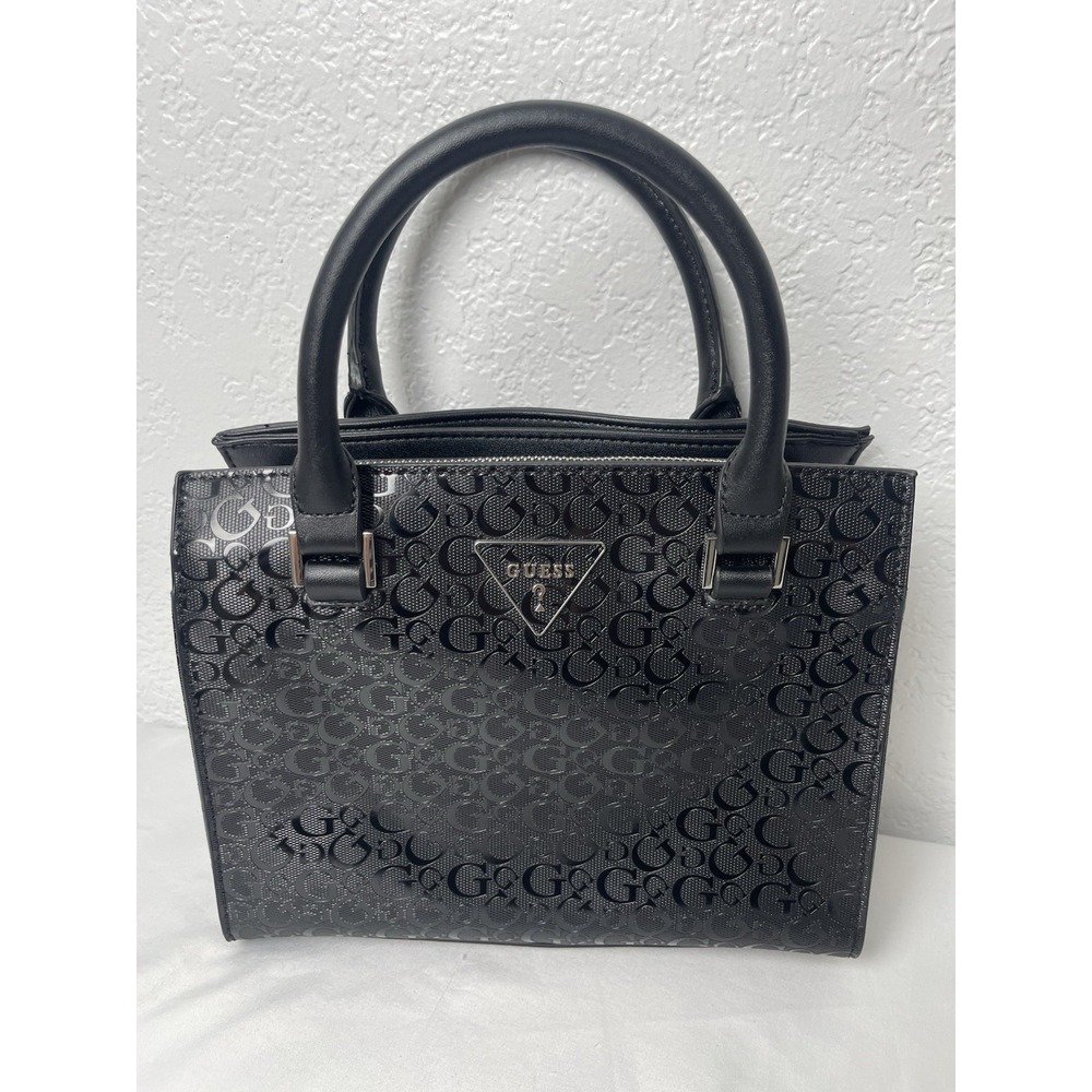 GUESS Black Faux Leather Embossed Purse NWOT